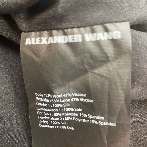 Alexander Wang Black Drape Corset Night Out Dress - Picture 6 of 11